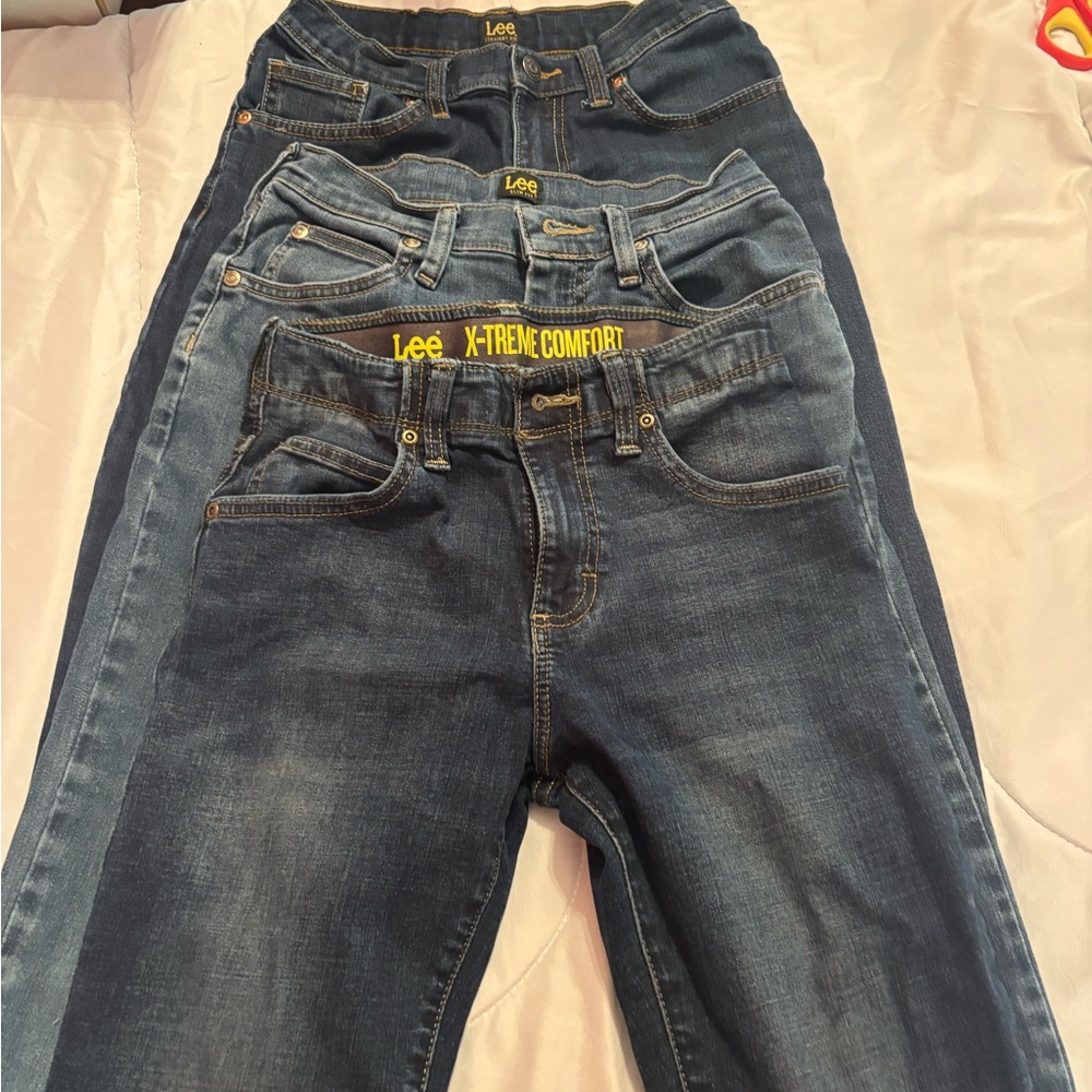 Set of 3 Lee Denim Jeans in Blue 12 slim